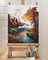 Moonlit River Paint by Numbers Kit for Adults,Mountains Adult Paint by Number Canvas,Adults' Paint-by-Number Kits Mountains Night 16x20inch (Without Framed)